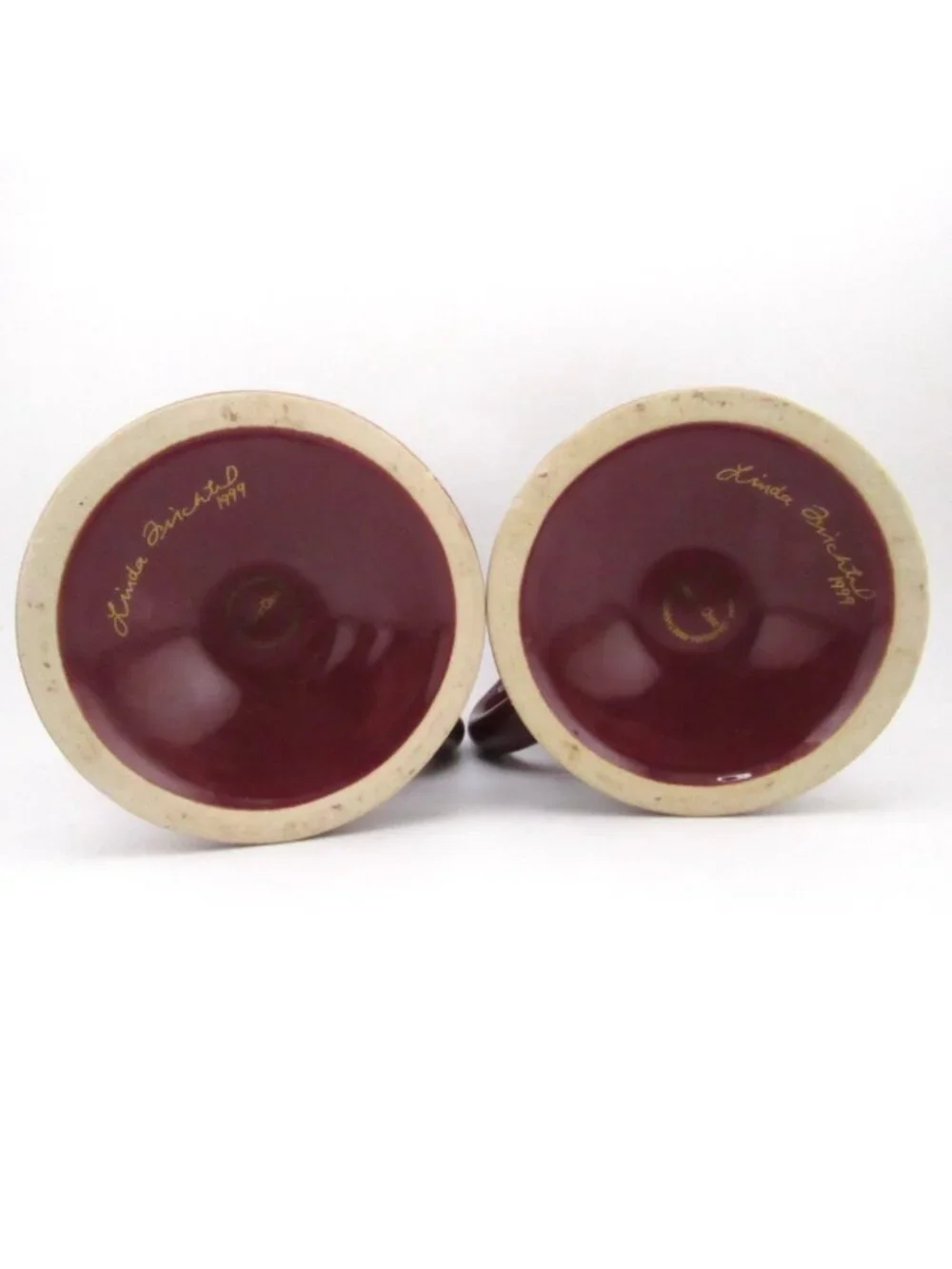 Vintage Pair Frangelico Court Jester LINDA FRICHTEL Espresso Coffee Cups/Mugs